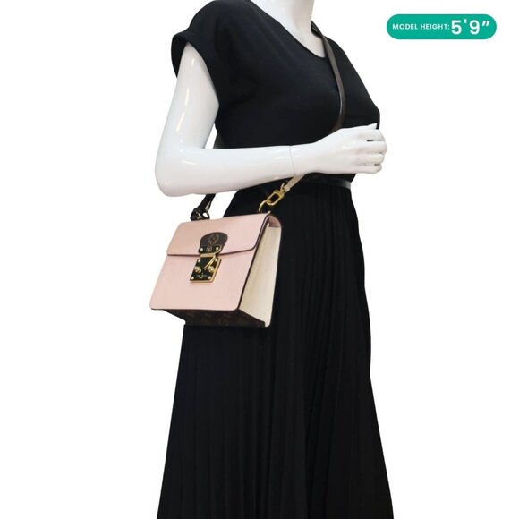 Louis Vuitton Spring Street Monogram Vernis Leather Shoulder Bag Rose Ballerine - Picture 2 of 12